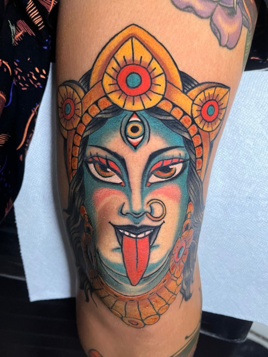 Tatuaje de Kali a color